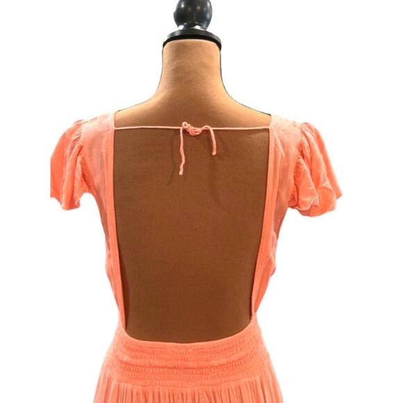 Tiare Hawaii Ombre Button Front Tiered High-Low Maxi Dress – Small - Picture 5 of 8